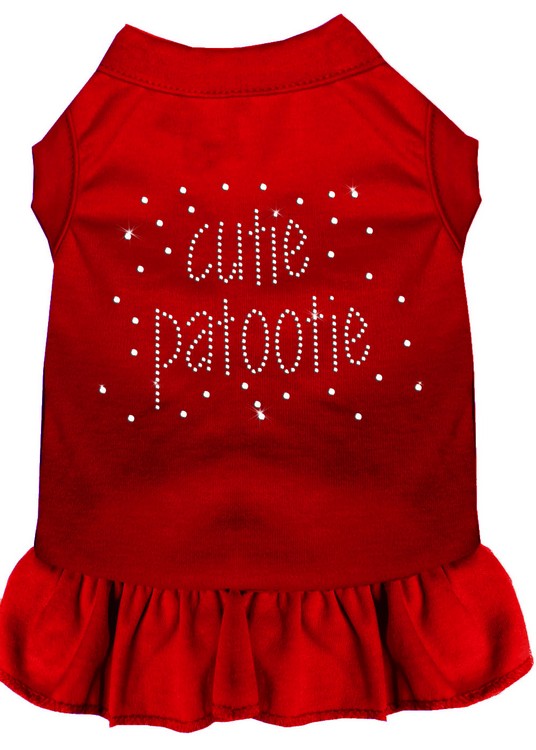 Rhinestone Cutie Patootie Dress Red XXL